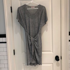 Rebecca Taylor Jersey wrap with studded neck